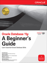 Cover image: Oracle Database 11g A Beginner's Guide 1st edition 9780071604598