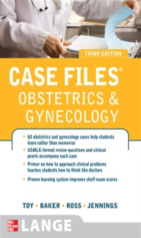 Cover image: Case Files Obstetrics and Gynecology 3rd edition 9780071605809