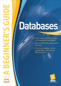 Cover image: Databases A Beginner's Guide 1st edition 9780071608466