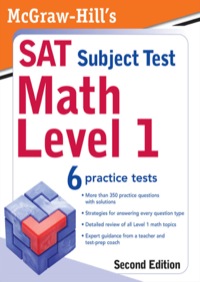 Cover image: McGraw-Hill's SAT Subject Test 2nd edition 9780071609227