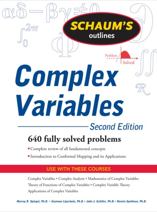 Cover image: Schaum's Outline of Complex Variables 2nd edition 9780071615693
