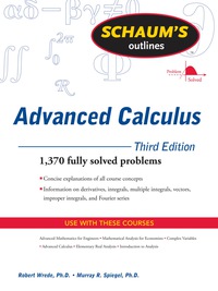 Cover image: Schaum's Outline of Advanced Calculus 3rd edition 9780071623667