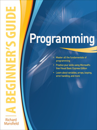 Imagen de portada: Programming A Beginner's Guide 1st edition 9780071624725