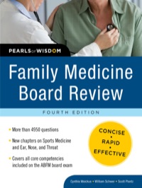 Cover image: Family Medicine Board Review: Pearls of Wisdom 4th edition 9780071625517