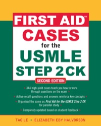 Cover image: First Aid Cases for the USMLE Step 2 CK 2nd edition 9780071625708
