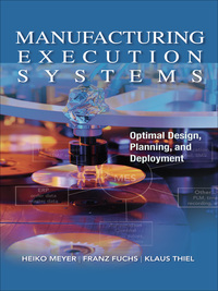 Cover image: Manufacturing Execution Systems (MES): Optimal Design, Planning, and Deployment 1st edition 9780071623834