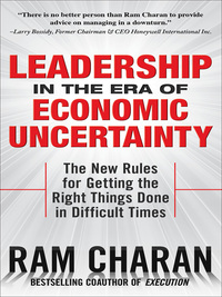 Imagen de portada: Leadership in the Era of Economic Uncertainty: Managing in a Downturn 1st edition 9780071626163