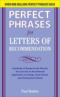Imagen de portada: Perfect Phrases for Letters of Recommendation 1st edition 9780071626545