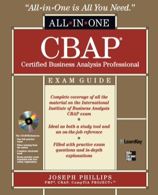 Cover image: CBAP Certified Business Analysis Professional All-in-One Exam Guide 1st edition 9780071626699