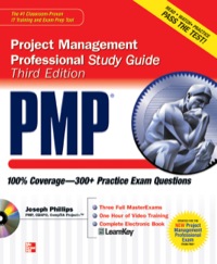 Cover image: PMP Project Management Professional Study Guide 3rd edition 9780071626736