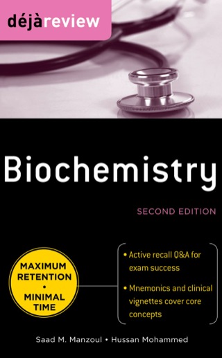 Cover image: Deja Review Biochemistry 2nd edition 9780071627177