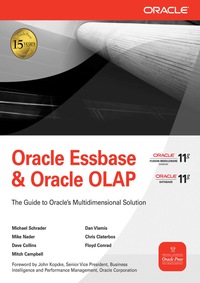 Cover image: Oracle Essbase & Oracle OLAP 1st edition 9780071621823