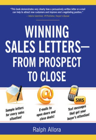 Cover image: Winning Sales Letters From Prospect to Close 1st edition 9780071628112