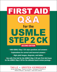 Imagen de portada: First Aid Q&A for the USMLE Step 2 CK, Second Edition 2nd edition 9780071625715