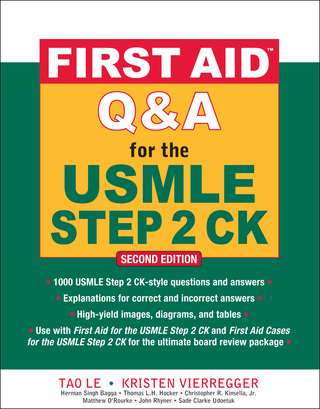 Cover image: First Aid Q&A for the USMLE Step 2 CK, Second Edition 2nd edition 9780071625715