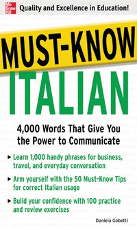 Imagen de portada: Must-Know Italian 1st edition 9780071456456