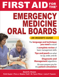 Cover image: First Aid for the Emergency Medicine Oral Boards 1st edition 9780071445078