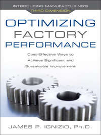 Cover image: Optimizing Factory Performance: Cost-Effective Ways to Achieve Significant and Sustainable Improvement 1st edition 9780071632850