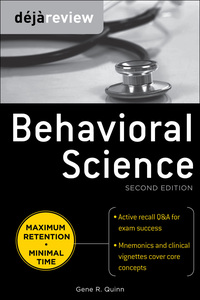 Imagen de portada: Deja Review Behavioral Science, Second Edition 2nd edition 9780071627283