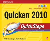 Cover image: Quicken 2010 QuickSteps 1st edition 9780071633369