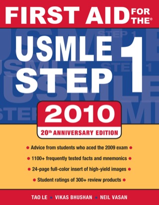 Cover image: First Aid for the USMLE Step 1, 2010 20th edition 9780071633406