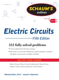 Cover image: Schaum's Outline of Electric Circuits 5th edition 9780071633727