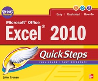 Cover image: Microsoft Office Excel 2010 QuickSteps 1st edition 9780071634892