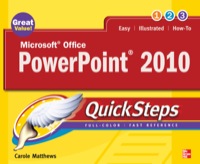 Cover image: Microsoft Office PowerPoint 2010 QuickSteps 2nd edition 9780071634915