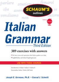 Cover image: Schaum's Outline of Italian Grammar 3rd edition 9780071635295