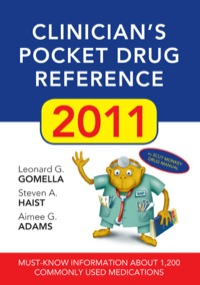 Cover image: Clinician's Pocket Drug Reference, 2011 2nd edition 9780071637886