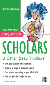 Cover image: Careers for Scholars & Other Deep Thinkers 2nd edition 9780071493161