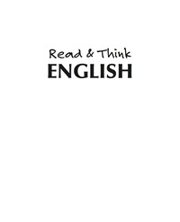 Imagen de portada: Read & Think English 1st edition 9780071499163
