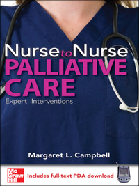 صورة الغلاف: Nurse to Nurse Palliative Care 1st edition 9780071493239