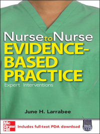 Cover image: Nurse to Nurse Evidence-Based Practice 1st edition 9780071493727