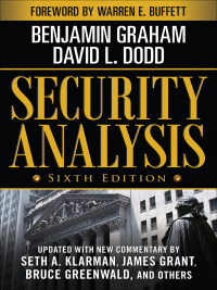 Cover image: Security Analysis: Sixth Edition, Foreword by Warren Buffett 6th edition 9780071592536