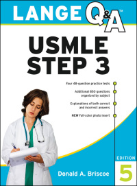 Imagen de portada: Lange Q&A USMLE Step 3, Fifth Edition 5th edition 9780071492591