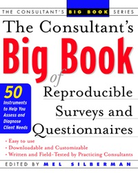 Cover image: The Consultant's Big Book of Reproducible Surveys and Questionnaires 1st edition 9780071408820