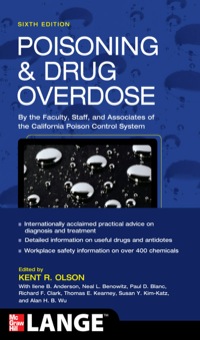 Cover image: Poisoning and Drug Overdose 6th edition 9780071668330