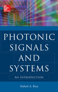 Cover image: Photonic Signals and Systems: An Introduction 1st edition 9780071700795