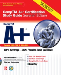 Cover image: CompTIA A+ Certification Study Guide, Seventh Edition (Exam 220-701 & 220-702) 7th edition 9780071701457