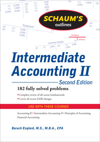 Cover image: Schaum's Outline of Intermediate Accounting II, 2ed 2nd edition 9780071611664