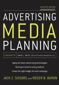 Cover image: Advertising Media Planning 7th edition 9780071703123