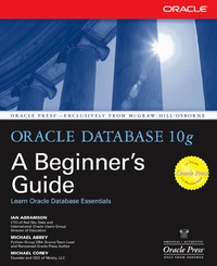 Imagen de portada: Oracle Database 10g: A Beginner's Guide 1st edition 9780072230789