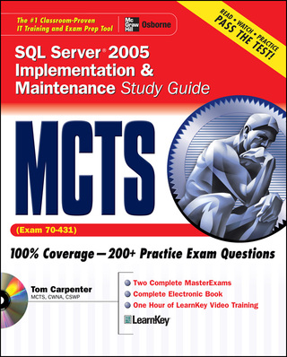 Cover image: MCTS SQL Server 2005 Implementation & Maintenance Study Guide (Exam 70-431) 3rd edition 9780072263213