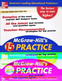 Imagen de portada: McGraw-Hill's 15 Practice SAT Subject Tests 1st edition 9780071468961