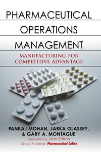 Imagen de portada: Pharmaceutical Operations Management 1st edition 9780071472494