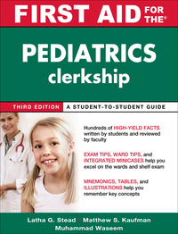 Cover image: First Aid for the Pediatrics Clerkship, Third Edition 3rd edition 9780071664035