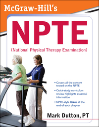 Cover image: McGraw-Hill's NPTE (National Physical Therapy Examination) 1st edition 9780071548519