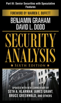 Cover image: Security Analysis 6th edition 9780071716048