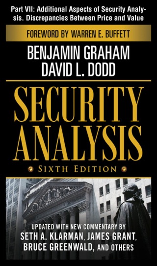 Cover image: Security Analysis 6th edition 9780071716086